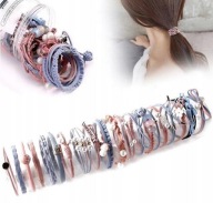 ZESTAW GUMEK DO WŁOSÓW KOLOROWYCH 20 ELEMENTÓW