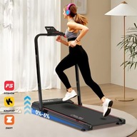 Bieżnia elektryczna 2w1 składana bez poręczy | kompaktowa do domu i biura