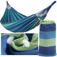 Hamak z drążkiem Lewer wielokolorowy 250 kg 260 x 155