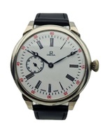 SREBRNY 0.900 MĘSKI DUŻY NARĘCZNY ZEGAREK OMEGA Z 1923 ROKU - JEDYNY TAKI