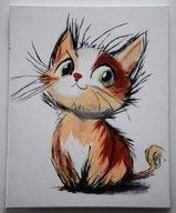 Sweet Kitty – obraz 40×50. akryl - dla 884 Skubalskich