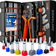 Zestaw Zaciskowy Tulejek+ Szczypce + Ściągacz IzolacjI–Zaciskarka AWG 24-8