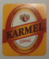 ETYKIETA PIWO BEZALKOHOLOWE KARMEL BROWAR LUBLIN