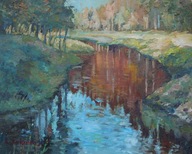 Rzeka Obraz Olejny Sabina Salamon40x50cm