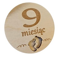 Tabliczki do zdjęć z miesiącami Grawer + Gratis tabliczka z imieniem