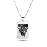 Naszyjnik łańcuszek Juice WRLD world 999 srebrny prezent streetwear Y2K