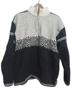 ASA GJESTAL sweter męski wełniany Norweski z wzorem L