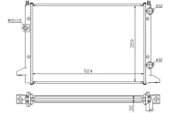 Chłodnica wody NISSENS 65253 VOLKSWAGEN Passat b3 b4