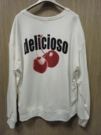 Bluza biała bawełna cherry, r. Uni Moonlight Italy !!!