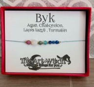 Zodiakalna bransoletka z kamieniami szlachetnymi - byk