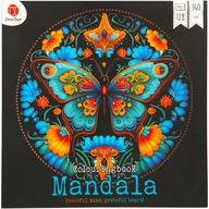 Duża KOLOROWANKA dla Dorosłych ANTYSTRESOWA Mandala 128 Stron 25x25cm