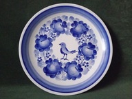 Piękny stary talerz ceramiczny Włocławek z ptaszkiem
