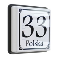 LED PODŚWIETLANY numer na dom tabliczka adresowa B