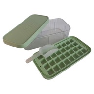 Szczelna kostkarka do lodu z pokrywą, pojemnikiem i łopatką