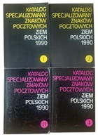 Katalog Specjalizowany Znaków Pocztowych Ziem Polskich 1990 4 tomy