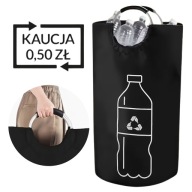 TORBA NA BUTELKI KAUCYJNE SKŁADANA RECYKLING KOSZ DOMU SEGREGOWANIE ZWROTNE
