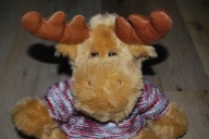 pluszak maskotka fajny łoś w sweterku TCM 35 cm