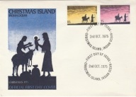 Christmas Island - FDC Boże Narodzenia 1975