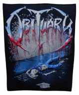 Obituary Slowly We Rot Ekran Mega Duża Naszywka Patch Florida Death Metal