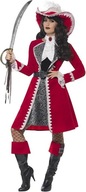 LUKSUSOWA PIRATKA PANI KAPITAN ADMIRAŁ Strój Kostium Przebranie DELUXE M