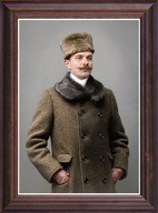 Obraz Stanisław Ostaszewski portret w drewnianej ramie ze szkłem