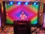 Kurtyna led Video dla Dj zespołu