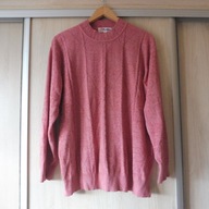 Różowy sweter srebrna nić r. 48