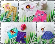 MEGA PAKA ubrań dla dziewczynki modna markowa 116/ 122 LATO