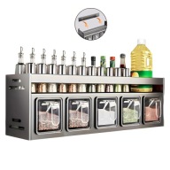 STOJAK NA PRZYPRAWY PÓŁKA ORGANIZER PRZYBORNIK WISZĄCA STAL NIERDZEWNA