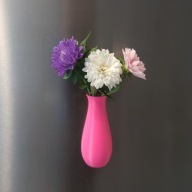 Wazon - magnes na lodówkę - różowy
