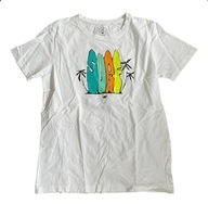T-shirt bluzka biała z nadrukim chłopiec 164 4F