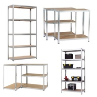 REGAŁ METALOWY MAGAZYNOWY GARAŻOWY DO PIWNICY 180 X 90 X 30CM MAX 875KG