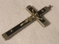 Krzyż zakonny inkrustowany drewnem