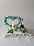 Pamiątka Komunia Serce Ze Świecą Chłopiec Klęczący