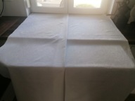 BAWEŁNIANY OBRUS ADAMASZEK MEREŻKOWE WZORY ART DECO 130 x 165 R