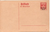NIEMCY BAYERN -postkarte -przedruk DEUTSCHES REICH -z odpowiedzią