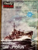 Mały Modelarz 12/2001 Niszczyciel ORP PIORUN + detale