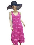 SUKIENKA WŁOSKA w grochy z falbaną 38/40