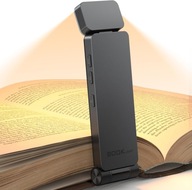 Lampka do czytania LED na klips – 3 barwy, USB-C, regulacja jasności