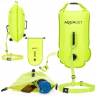 Bojka Asekuracyjna do Pływania Sucha Kieszeń 15L Open Water Aquaget