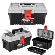 NARZĘDZIOWA SKRZYNKA PROLINE WALIZKA WARSZTATOWA DO PRZENOSZENIA Z KLAMRĄ