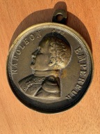 Stary Medalion NAPOLEON 1er EMPEREUR Francja XIX w.