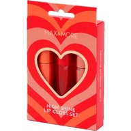 ZESTAW 3 BŁYSZCZYKÓW DO UST MAX & MORE – LUSTRZANY POŁYSK (6,2 M)