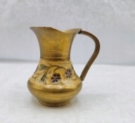 STARY mosiężny dzbanek lakierowany komórkowo INDIE