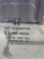 honda civic IX 12-16 szyba prawa przednia
