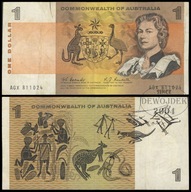 BNA - AUSTRALIA 1 Dolar Dollar 1968 AGX # P37b RZADKI # COMMONWEALTH # VF-