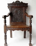 Krzesło/Tron z II poł. XVII w.