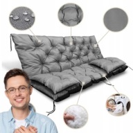 ZESTAW PODUSZKA OGRODOWA 180X60X50 CM NA ŁAWKĘ HUŚTAWKĘ WODOOD RÓŻNE KOLORY