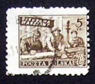 Polska > Zn. 513 kasowany - odmiana ~ przesunięcie ząbkowania