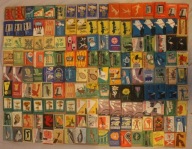 ETYKIETY ZAPAŁCZANE - POLSKA, ZESTAW 150 SZTUK, KAŻDA INNA, RZADKIE (25)